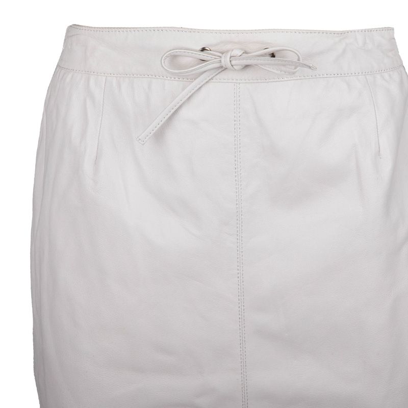 White Celia Leather Skirt Woman OAKWOOD