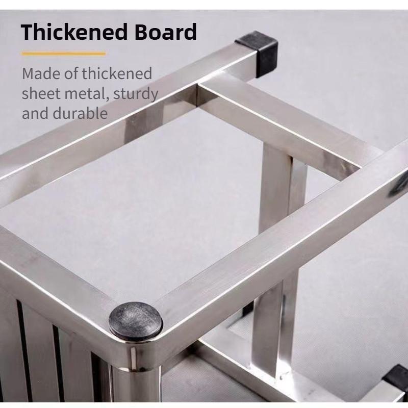 Stainless Steel Living Room Stool Thickened Elderly Bathroom Shower Stool Small Portable Household Anti Slip Chair