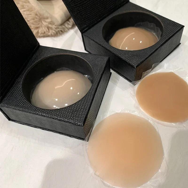 Silicone Nipple Cover Liners Adhesive Breast Boob Tape Invisible Chest Stickers For Women Sticky Bra Pads Intimate Accessories