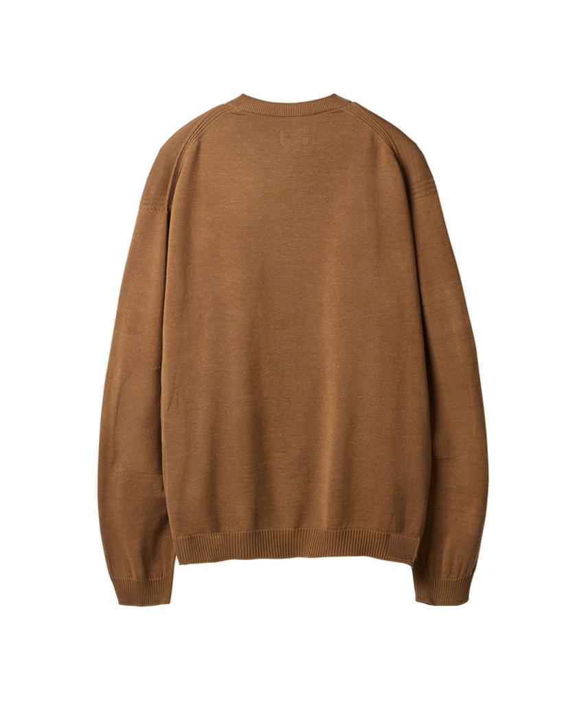 Leopeusaideu Whole Garment Crew Knit Ginger
