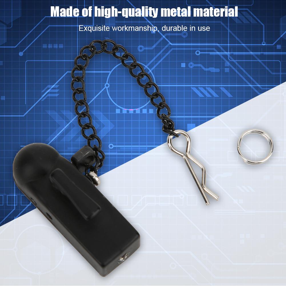 Black Metal Trailer, Component Accessories rc trailer hitch Buckle Connection accessories for 90046 90047 1 10 RC Crawler CarBlack