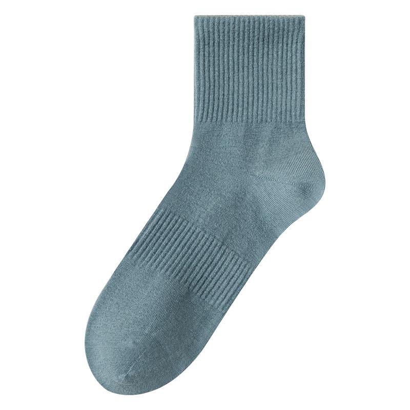 Men's Black Winter Wool-Acrylic Socks: Warm, Deodorizing, Antibacterial, All-Match.