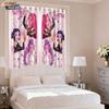 2pcK-Pop Demon Hunters printed blackout perforated curtains with multiple sizes living room and bedroom insulation decoration