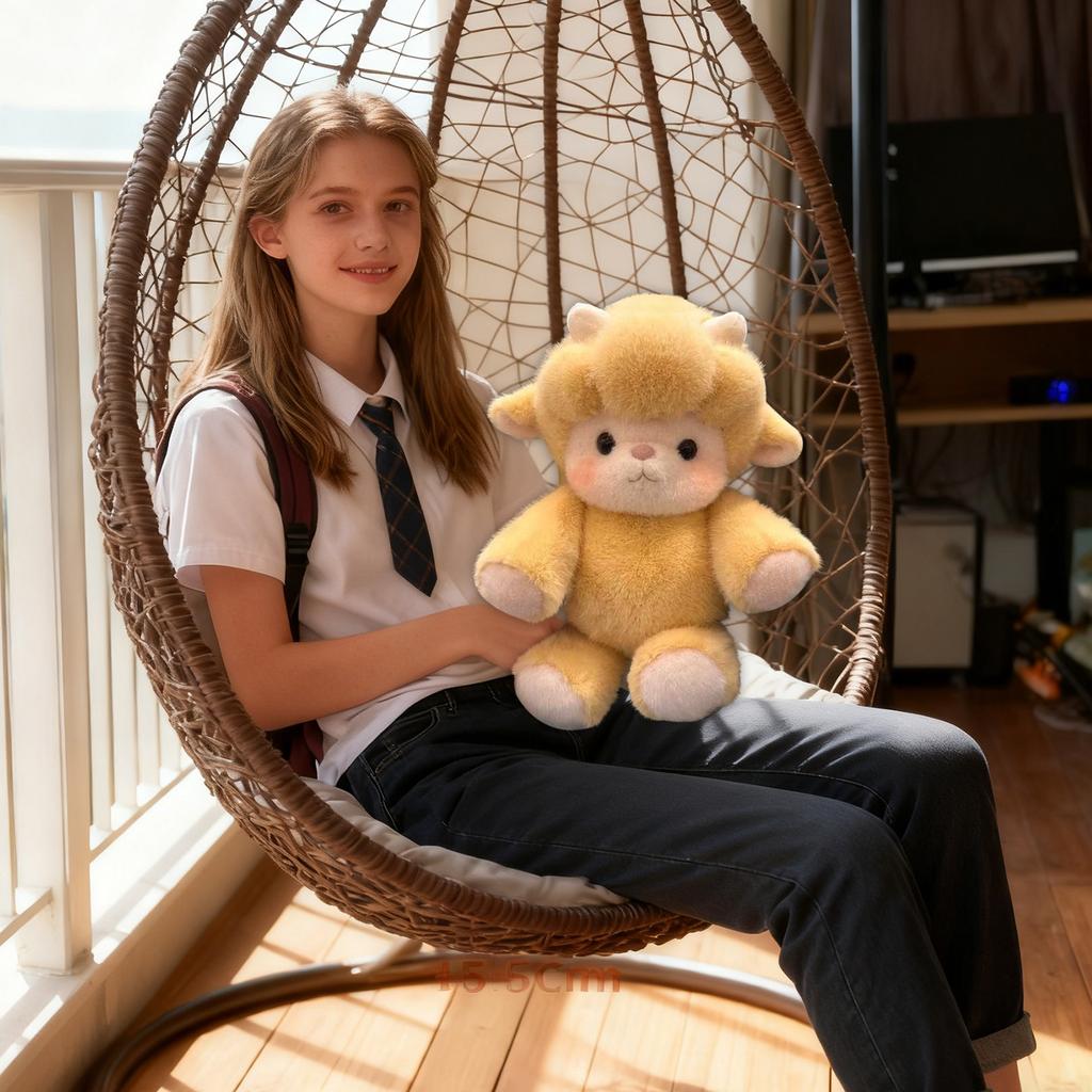 Cute Plush Sheep Doll Running Figure Birthday Gift