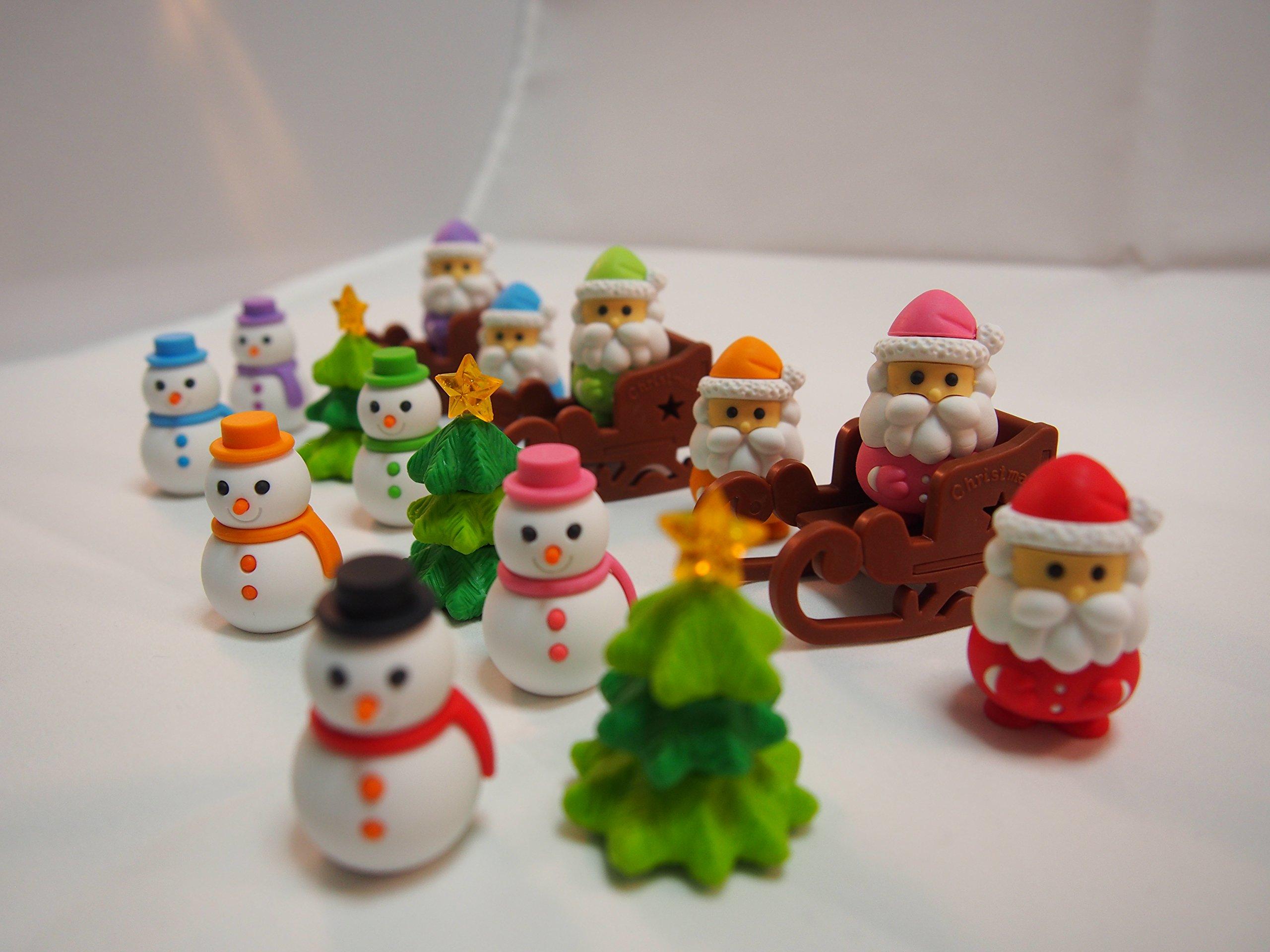 Iwako Christmas Fun Eraser Set - Made in Japan