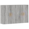 Wall Cabinets 2 pcs Grey Sonoma Wood Based Material