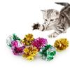 5pcs Random Color Cat Rattle Paper Ball Bite Resistant Cat Scratch Ball Toy  Relieve Boredom