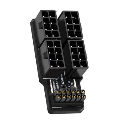 Cablecc Power Modular 90 Degree 12VHPWR Downward Adapter ATX 8P 4080 5090TI 16 Pin Graphics Card ATX3.0 PCI-E 5.0 12+4P