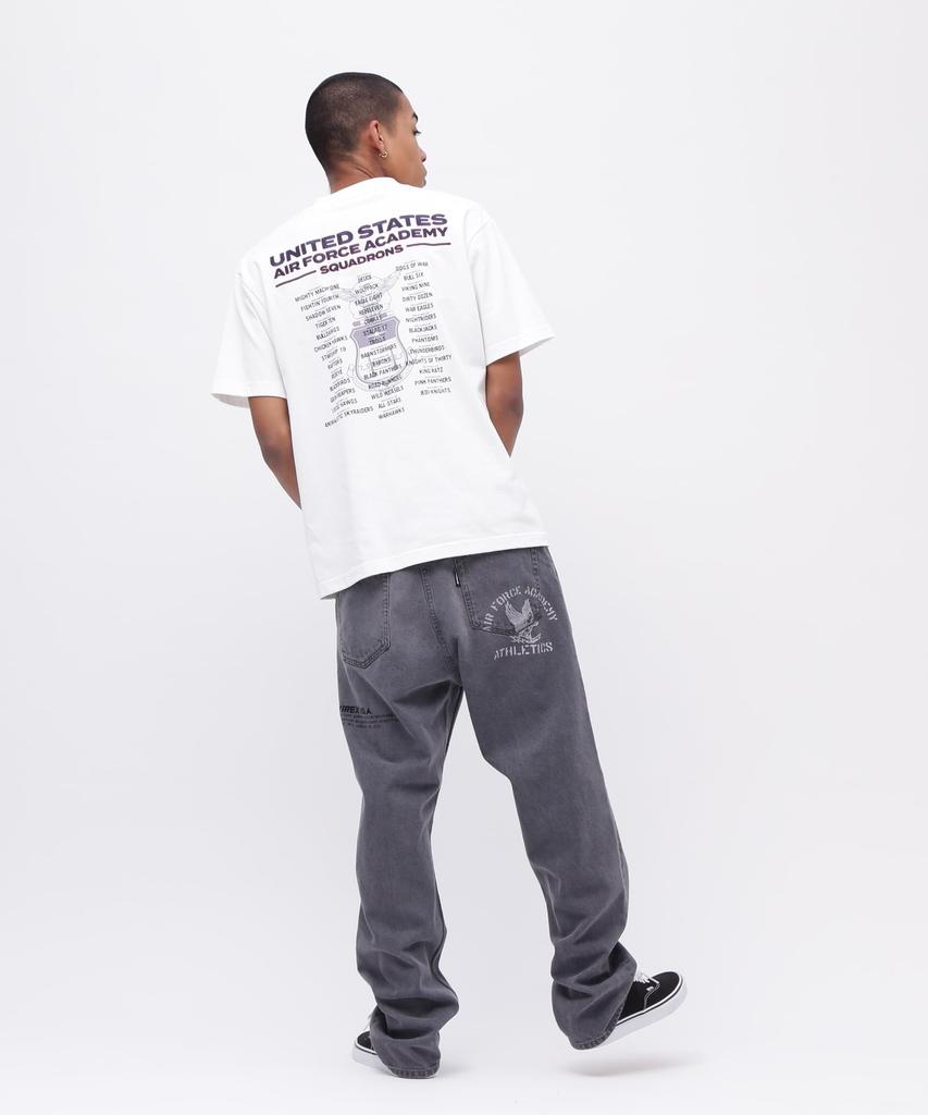 AVIREX USAFA SQUADRONS EMBROIDERY T-SHIRT M White 783-5134014