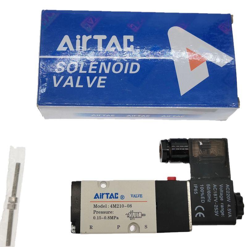 Airtac Original 5/2way 4M210-08 1/4 Inch Thread Single Electrical Control Pneumatic Solenoid Valve 4M110-06/M5 4M310-10 4m310-08