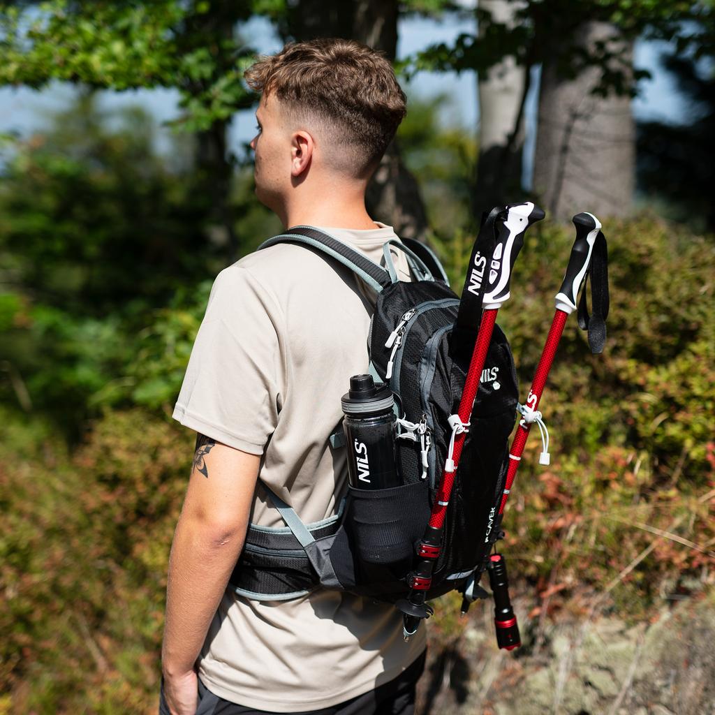 Black Tourist Backpack Caver 18L Nils Camp Nc1950