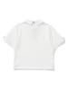 20TH HOLE Women'S Woven Contrast Short Sleeve Collared T-Shirt [White]