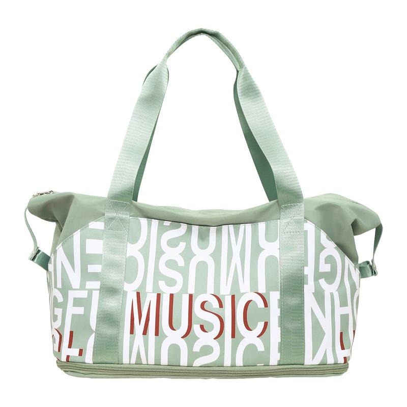 New printed large-capacity fitness bag short-distance business trip storage travel bag dry and wet separation yoga bag manufacturer wholesale