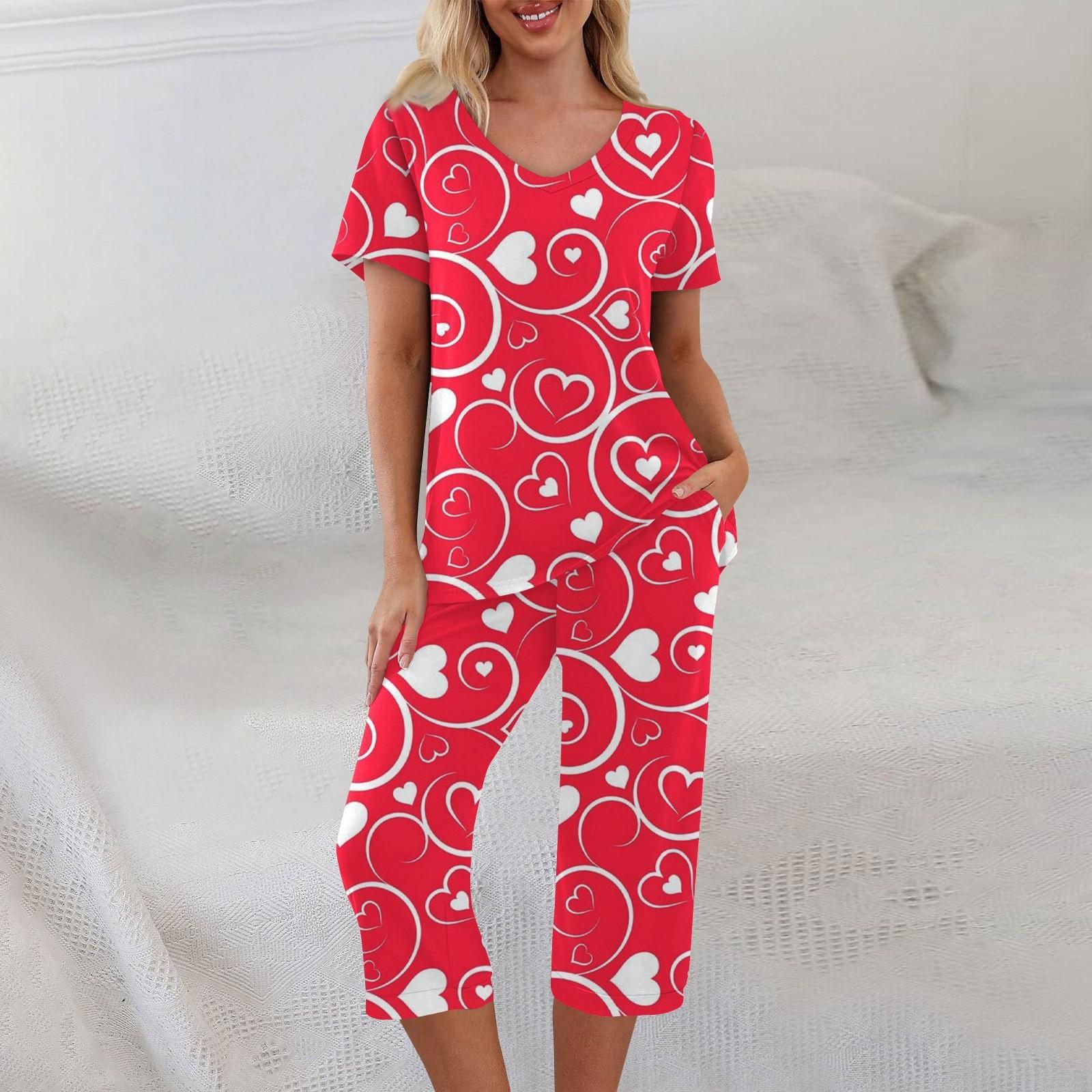 

Комплекты из 2 предметов для женщин, летний топ с короткими рукавами и брюки с карманами, мягкие комплекты для тренировок XL