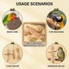 Parrot Chew Stick Natural Wood-Bird Toy with Edible Snack for Small Parrots Cage Decoration Stress Relief