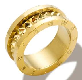 Anello Minimalista in Acciaio Inossidabile a Forma di Cuore Amore Vuoto per Donne Anelli con Zirconi Intarsiati Colore Oro Impermeabile Gioielli Moda Romantica
