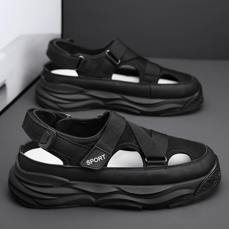 Nuove Scarpe Uomo Traspiranti Sottili Moda Sandali Casual Uomo Sandali da Spiaggia Antiscivolo Esterni Sandali Piattaforma da Uomo