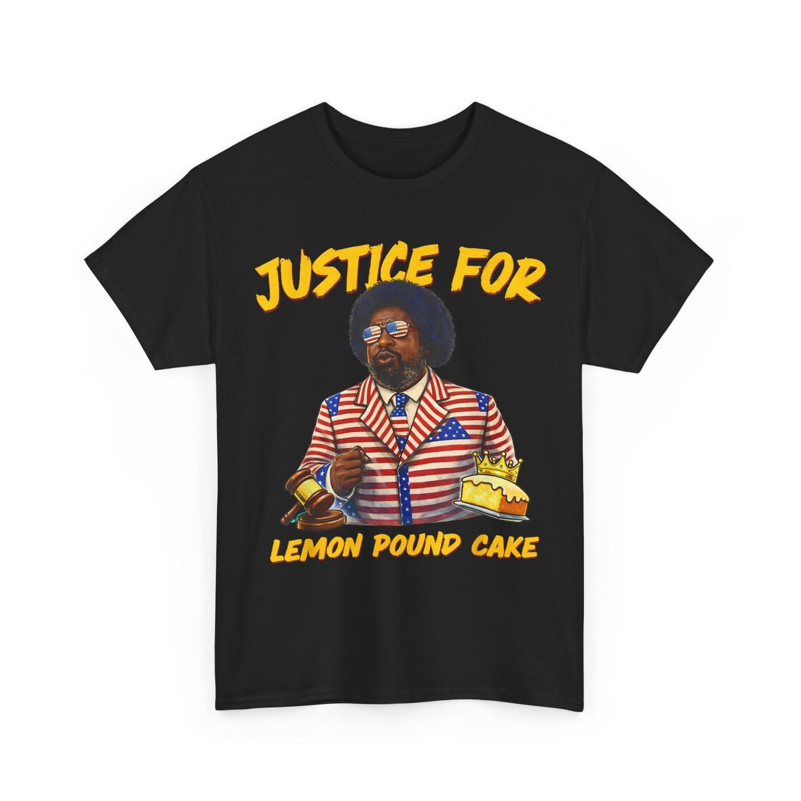 Afro Justice for Lemon Pound Cake Funny Gift Fan T-Shirt XXL