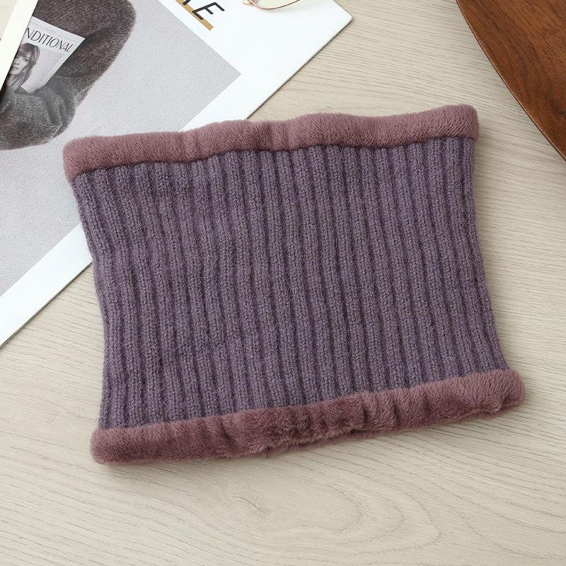 

Комплект Шарф Уличный Защита от холода Осень и Зима Новый стиль Плюс Бархат Кроличий мех Теплая шапка Повседневная и Универсальная Шляпа-ведро One Size