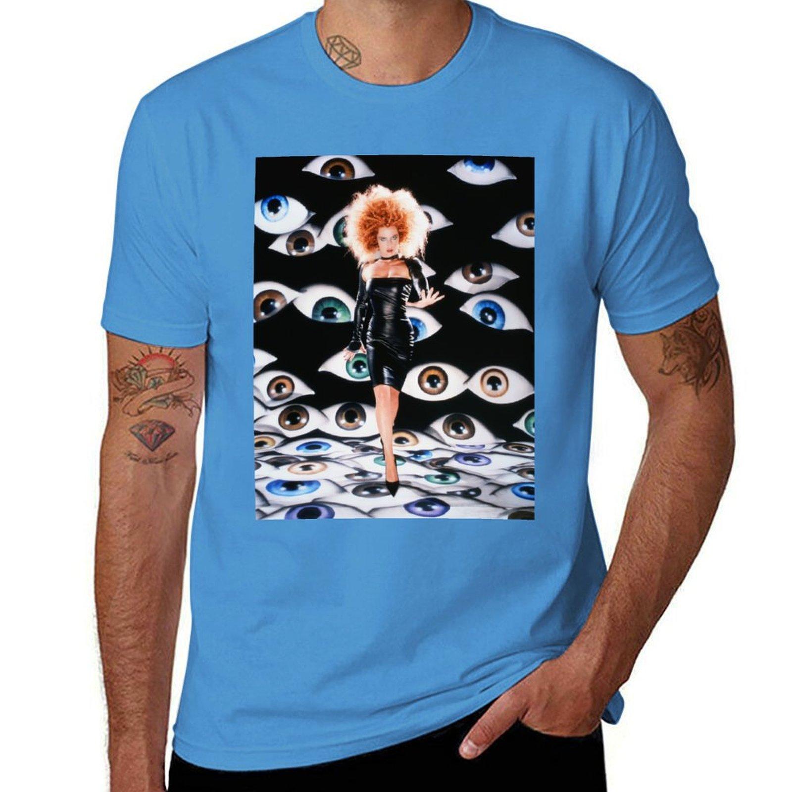 Gillian Anderson x David LaChapelle Tshirt plus sizes sports fans sweat funny t shirts for men S