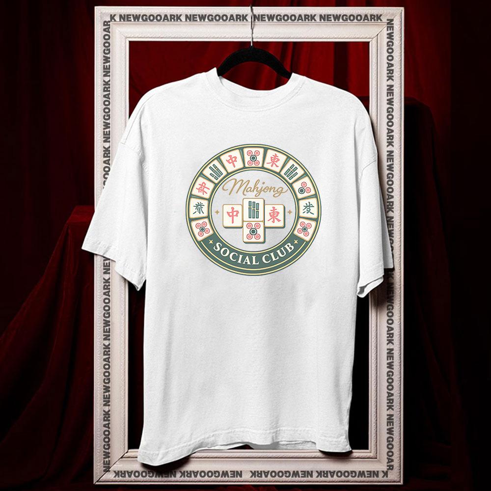 Mahjong Matching shirt Women Unisex Casual cotton printed t shirts Adult fashion ropa hombre Comfortable S