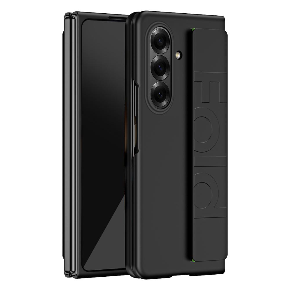 For Samsung Galaxy Z Fold7 5G Case Wristband Rubberized Hard PC Phone Cover