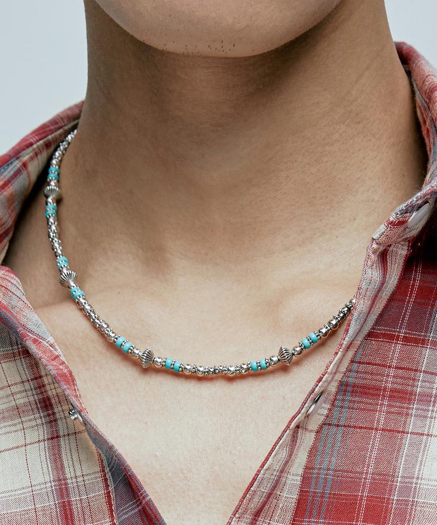 Knd Navajo Turquoise Bead Necklace
