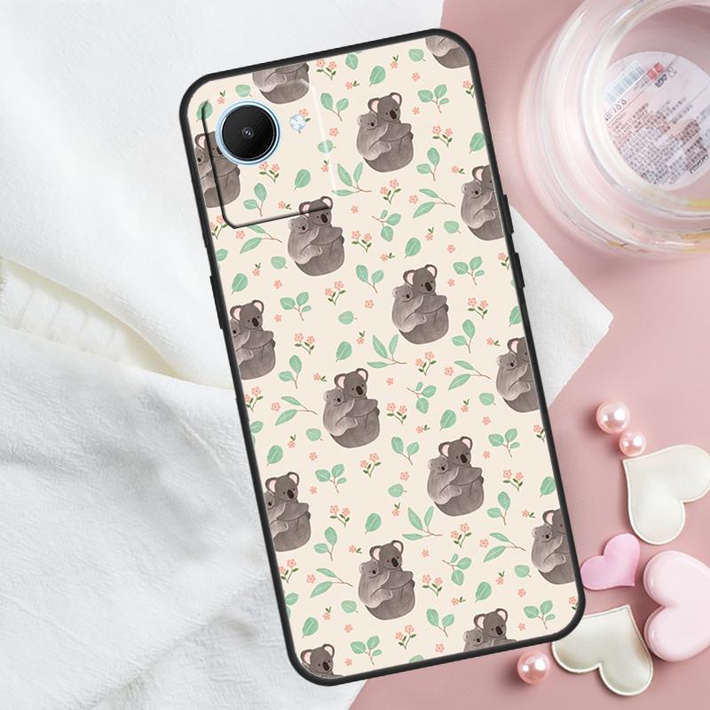 

Коала и Эвкалипт Для Realme 14 10 11 12 13 Pro Plus GT 6 5 6T GT7 Pro C61 C55 C53 C51 C21Y C25S C75 C67 Чехол Realme C33
