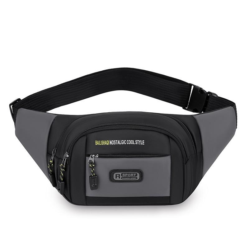 1Pc Korean Version of Trend Running Fitness Backpack Messenger Bag Fanny Pack Fashion Sports Shoulder Bag New Men's and Women's Chest Bag