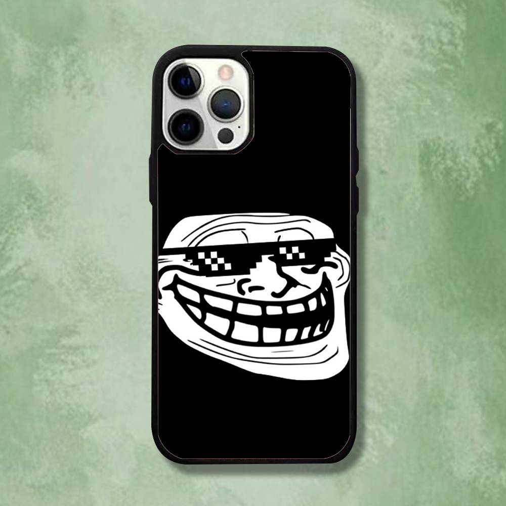 T-Trollfaces Comics Meme Phone Case For iPhone 16,15,14,13,12,11,Pro,Max,Plus,Mini,SE4,E Magnetic Magsafe Wireless Charging