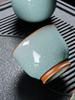 Premium Ceramic Gongfu Tea Cup Yu Porcelain Ice Crack Owner Cup Personal Use High End Tea Set Handmade Chinese Style