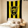 Alittihad Club Wall Tapestry Aesthetic Wall Hanging Printed Fabric Blanket Decorative Tapestries For Bedroom Living Room Home Decor