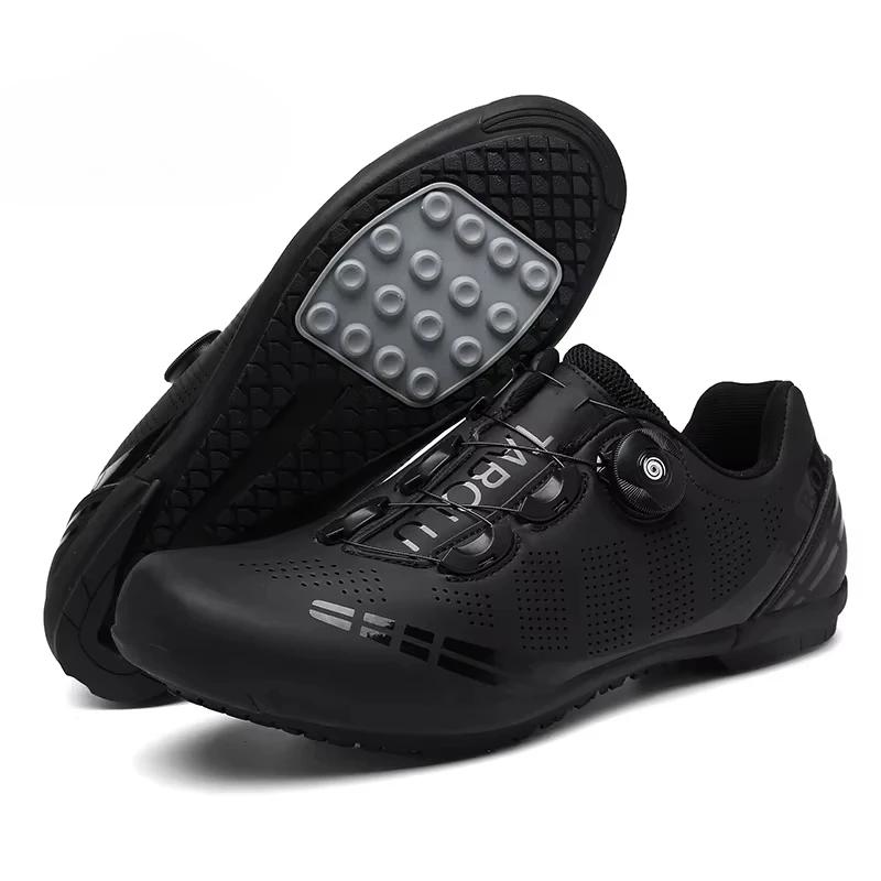 Cycling Shoes MTB Men Self-Locking Road Bike Shoes Speed Sneakers Racing Riding Boots Women SPD Pedal Mountain Bicycle Footwear