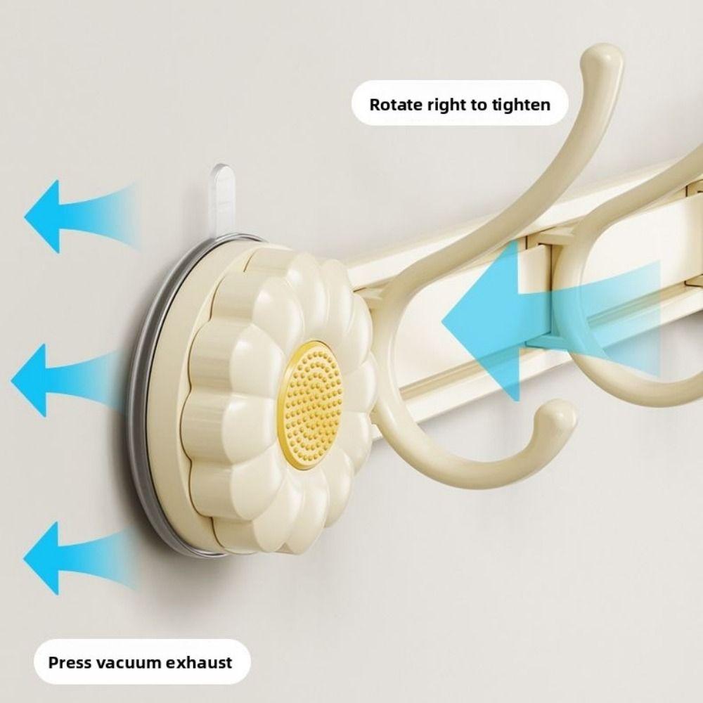 Punch-free Suction Cup Door Rear Hooks Wall Mounted Kitchen Storage Hook Bathroom