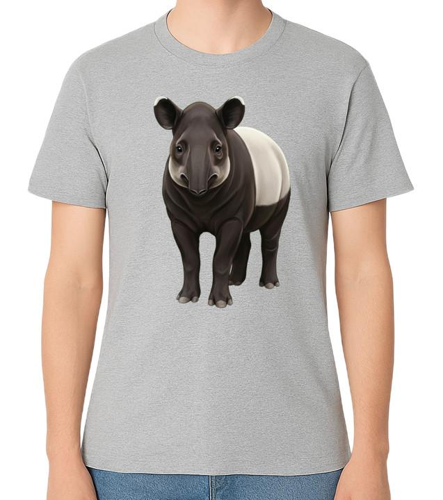 

Tapir Animal Illustration T-Shirt Wildlife Art Unisex Tee 5XL різнокольоровий