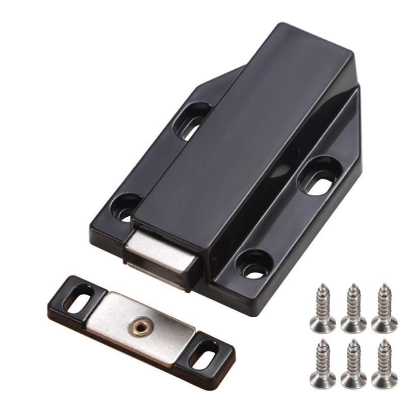 652F Push Release Cabinet Hardware Set 4 Screw Mounting Point Not Corrosion Finish Closers for Smooth Door Functionality