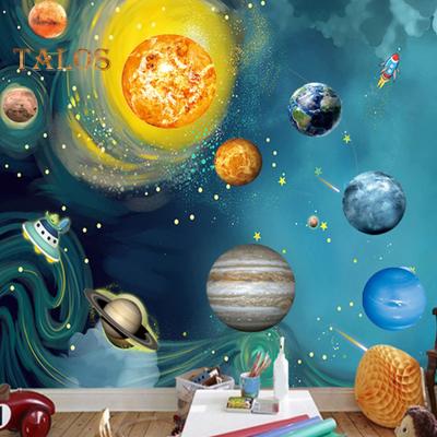 CO&LO Güneş Sistemi Gezegenler DIY Duvar Sticker Çıkarılabilir Karanlıkta Glow Çıkartması Odası Dekor
