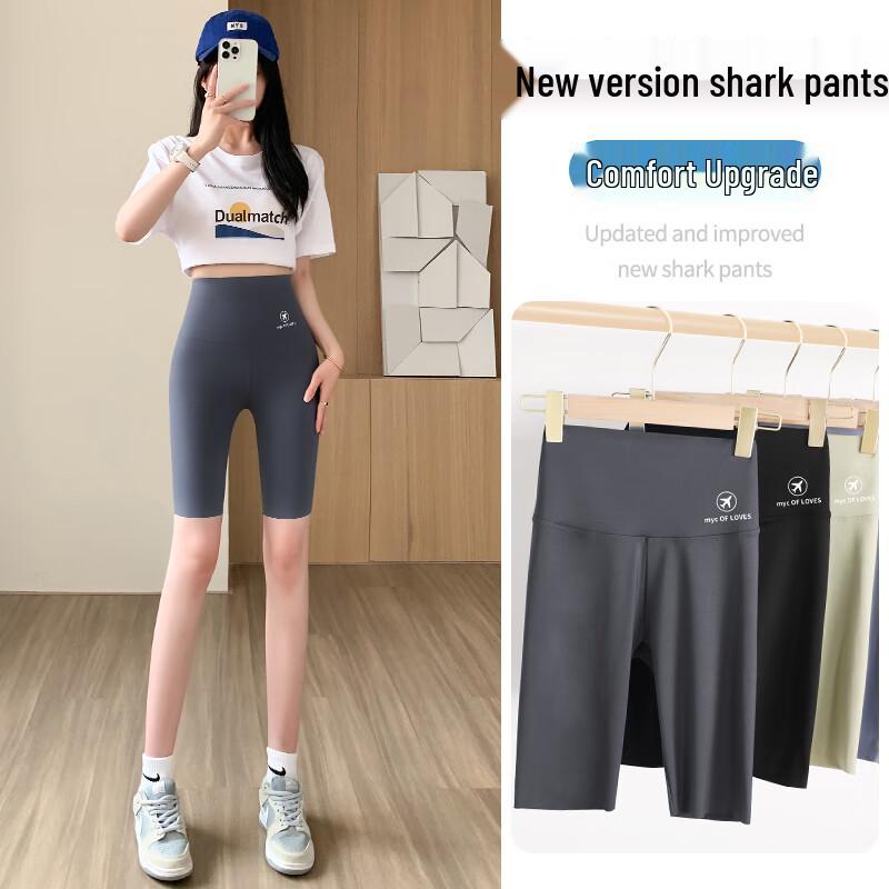 LangSha Women's Summer 5-Point Shark Sports & Yoga Shorts