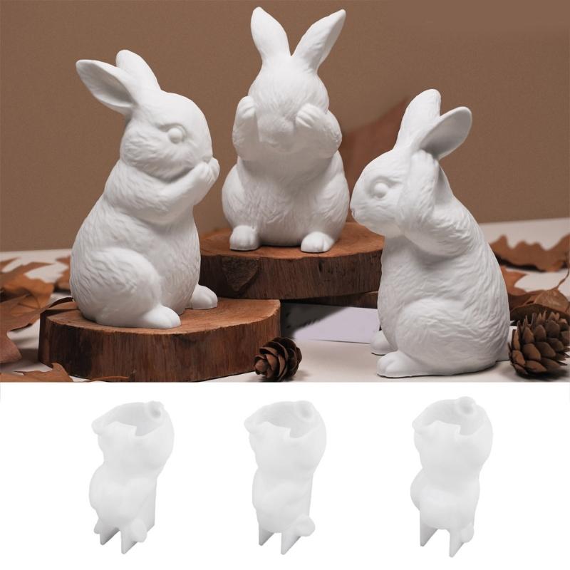 Practical Sturdy Silicone Mould Accessory for Rabbit Candle Holders Portable for Handmade Gifts and Home Accent
