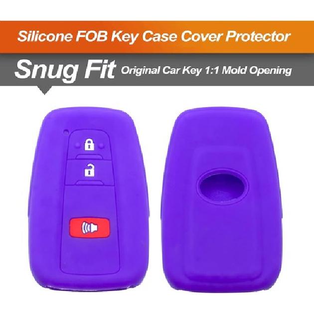 Silicone Key Fob Cover Fit for 4Runner C-HR Corolla RAV4 Highlander Prius Pri