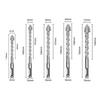 2/3/4/5Pcs Serrated Serrated Tooth Drill Bit High Hardness Tile Drill Bit  Drilling Tool