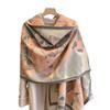 Wind Flower Imitation Cashmere Scarf Women'S Air Conditioner Shawl Fashion Temperament Thick Scarf