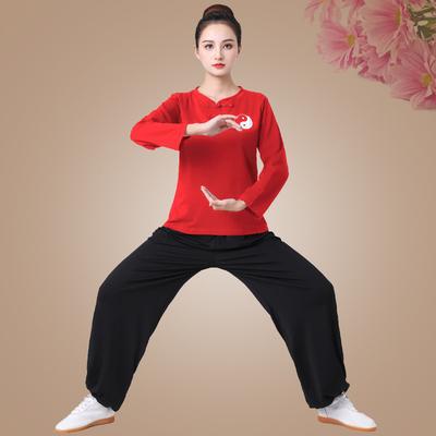 Lady Tai Chi Clothing Long Sleeve Tai Chi Uniform Martial Art Wushu Practice Suit Kung Fu Sets