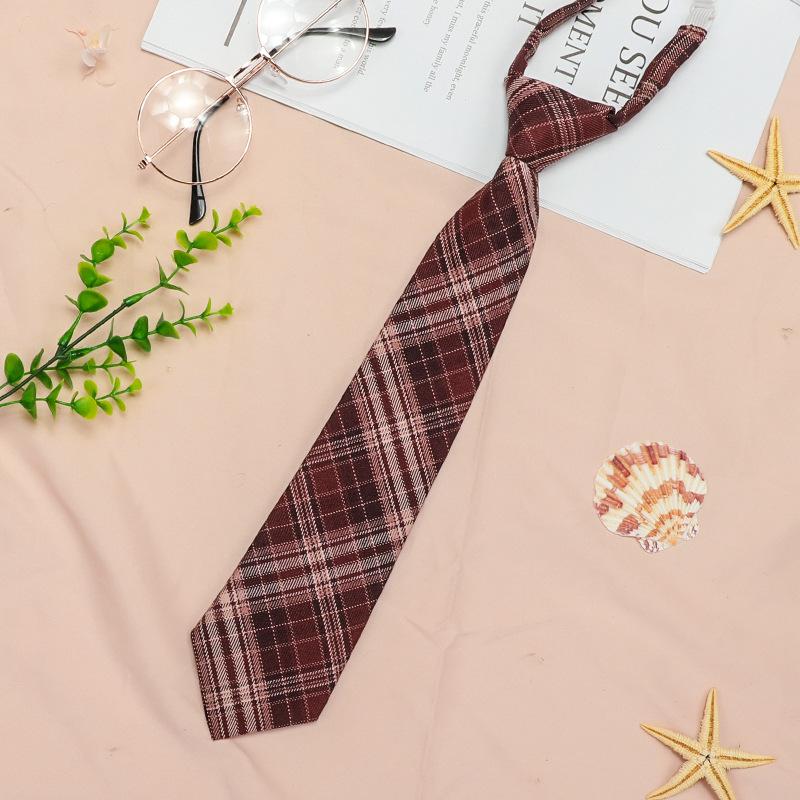 Japanese Plaid Black Bow Tie Collar Rope Women'S Necktie College Wind Streamer Jk Bow Shirt Ins Sailor Suit