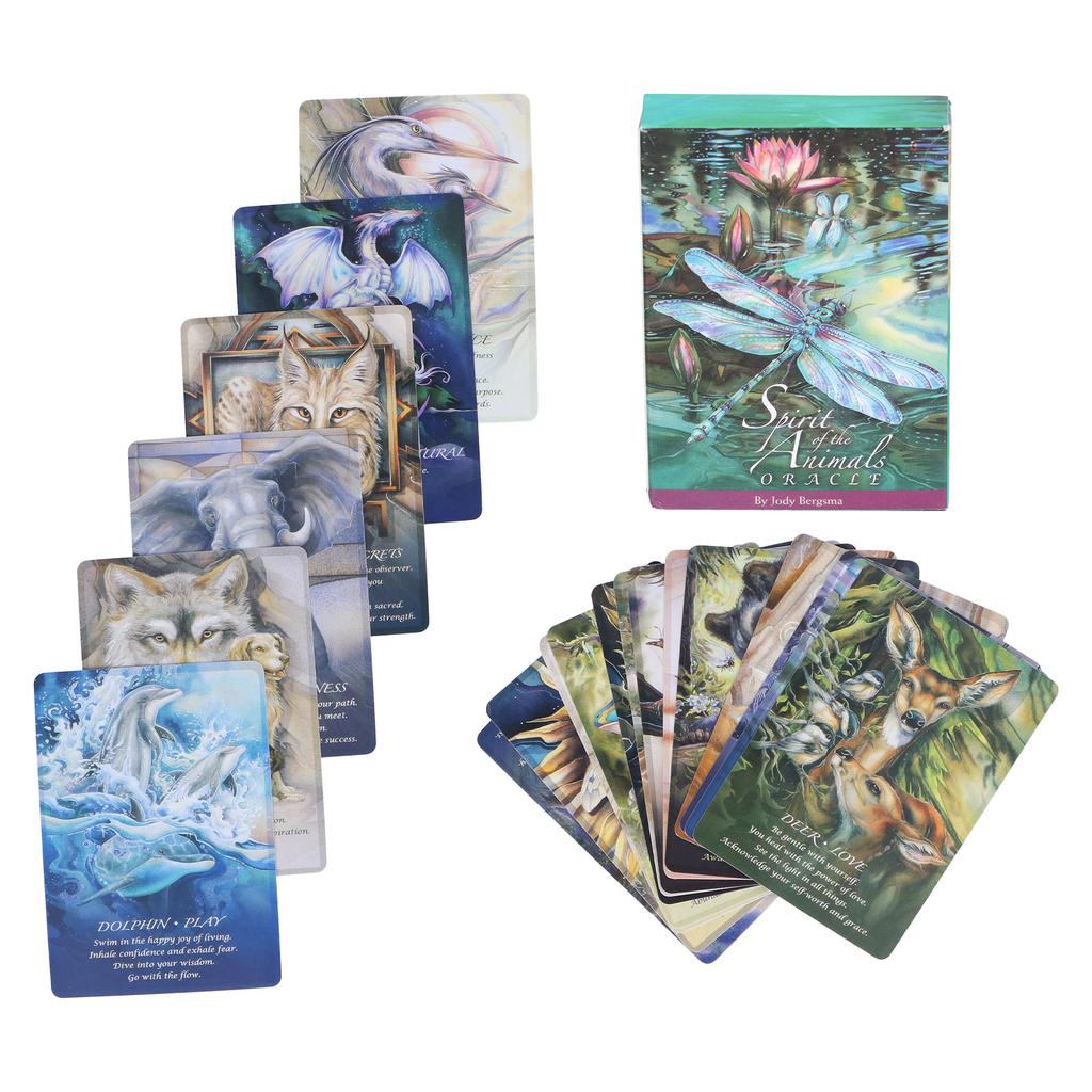 Spirits of The Animals Oracle Cards English Divination Fate Fortunetelling Tarot Card Decks