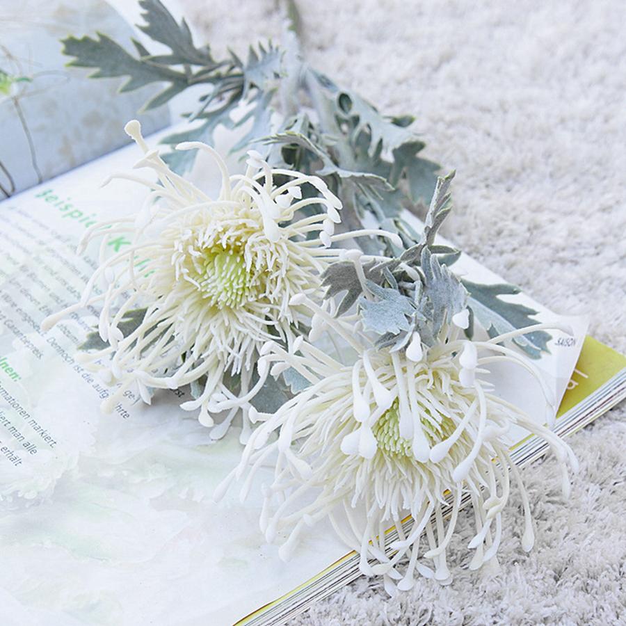 Künstliche Blumen, kurzer Zweig, Krabbenklaue, 2 Gabeln, Nadelkissen, Weihnachtsgirlande, Vase für Zuhause, Hochzeitsdekoration, künstliche Bepflanzung