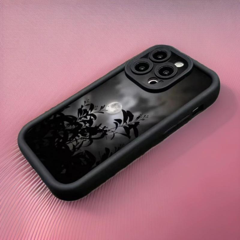 Night Moon iPhone 17 Pro Max Case - Japanese/Korean Ins Style, Fits iPhone 16 & 15, Cross-border & European/American Design