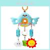 Baby Bear Rabbit Bird Plush Rattle Mobile With Hanging Beads For Infant Sensory Development