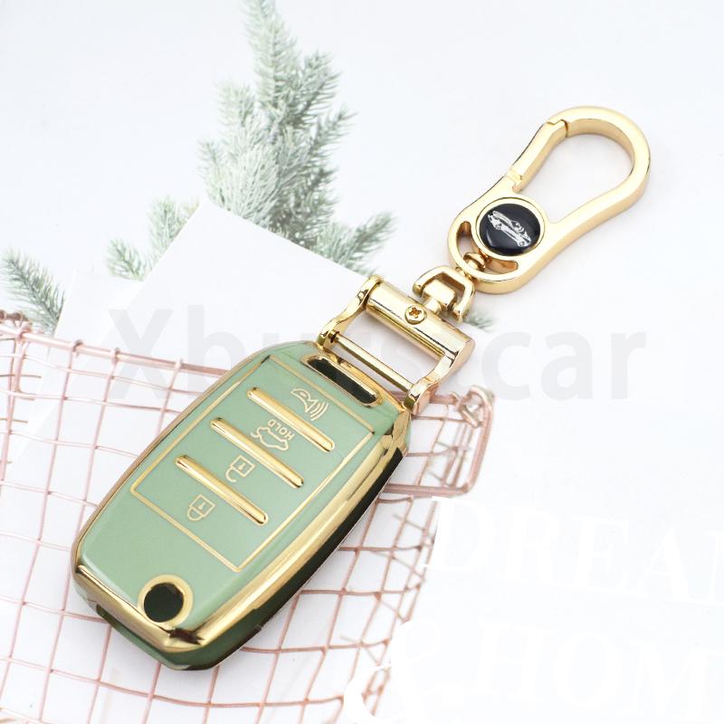 3/4 Buttons TPU Car Key Case For Kia Rio 3 K2 Ceed Cerato K3 Sportage 4 Picanto K5 Optima Sorento Forte Stinger 2017 2018