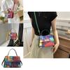 Trendy Color-block Fashion Chain Crossbody Purse For Women In Stylish Black Green Yellow And Rose Pink